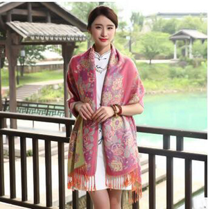 Joker long travel thin cotton national wind scarf wholesale