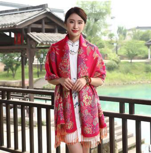 Joker long travel thin cotton national wind scarf wholesale