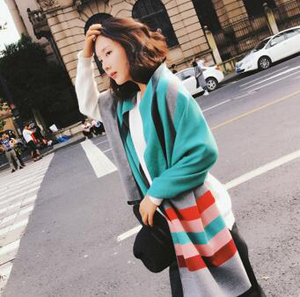 Spell color stripe warm imitation cashmere scarf wholesale