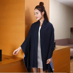Flash imitation cashmere double-sided pure color scarf wholesale