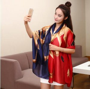 Emulation silk fabric changed female scarf wholesale