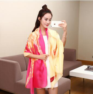 Emulation silk fabric changed female scarf wholesale