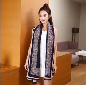Imitation cashmere female two-sided dual-use scarf wholesale