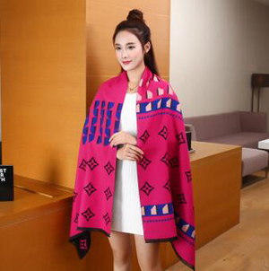 Female wholesale double-sided color design joker scarf