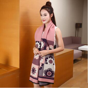 Female sunflower imitation cashmere scarf wholesale