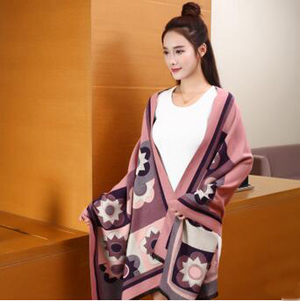 Female sunflower imitation cashmere scarf wholesale