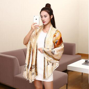 Black bear emulation silk scarves wholesale