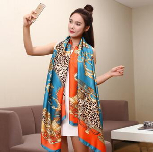 Female emulation silk seaside bask scarf wholesale