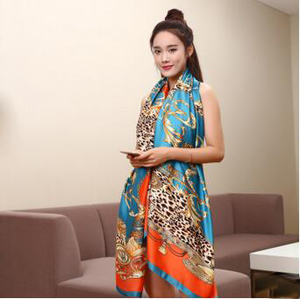 Female emulation silk seaside bask scarf wholesale