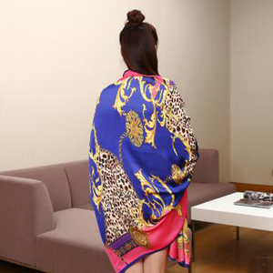 Female emulation silk seaside bask scarf wholesale