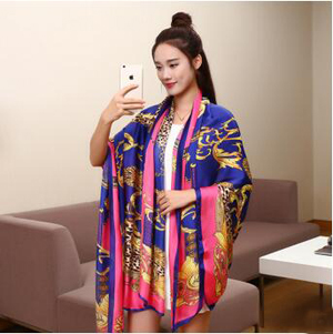 Female emulation silk seaside bask scarf wholesale