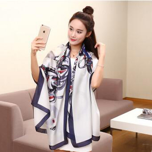 Joker satin dyeing emulation silk scarf wholesale