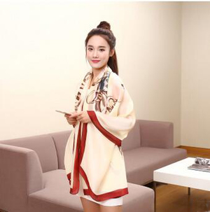 Joker satin dyeing emulation silk scarf wholesale