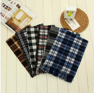 British classic lattice grid blended scarf wholesale