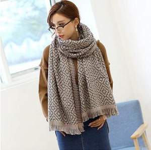 Geometry maze imitation cashmere scarf wholesale