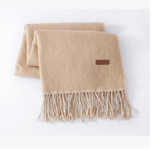 Tassel double face imitation cashmere scarf wholesale