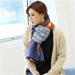 Printed cartoon bear pattern female scarf wholesale