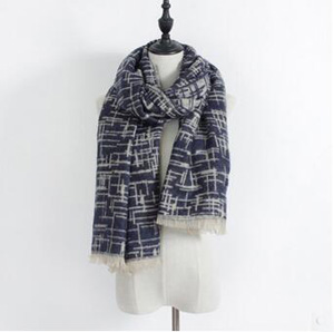 Geometric figure imitation cashmere shawl scarf wholesale