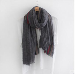 Pure color elastic fold cotton scarf wholesale