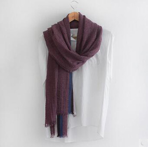 Pure color elastic fold cotton scarf wholesale
