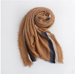 Pure color elastic fold cotton scarf wholesale