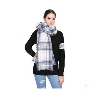 Joker warm plaid burrs scarf wholesale