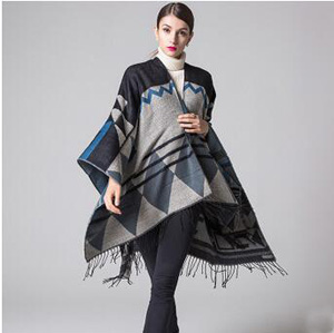 Bohemia chaddar tassel fork cape scarf wholesale