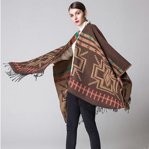 Cross plum blossom chaddar national wind scarf wholesale