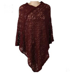 Female hollow out flowers irregular cloak scarf wholesale