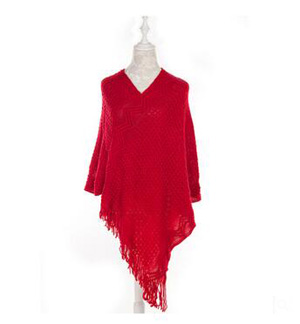 Imitation cashmere sets tassel stole cloak wholesale