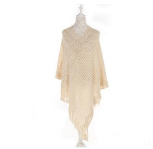 Imitation cashmere sets tassel stole cloak wholesale