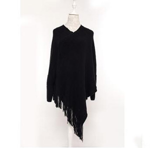 Monochrome sets imitation cashmere cape scarf wholesale