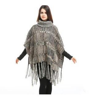 High collar tassel warm cloak shawl scarf wholesale