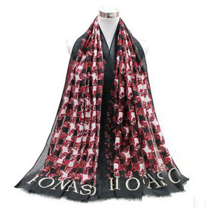 Suet plover case small square grid printing scarf