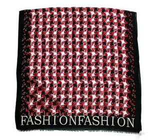 Suet plover case small square grid printing scarf