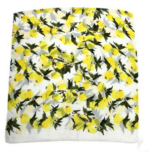 Female lemon pattern suet wool scarf wholesale