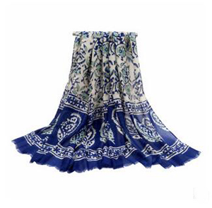 Cane printing suet wool scarf wholesale