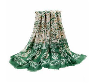Cane printing suet wool scarf wholesale
