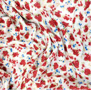 Small broken flower suet printed velvet scarf
