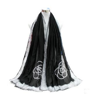 Joker contracted rose printed scarf wholesale