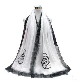 Joker contracted rose printed scarf wholesale