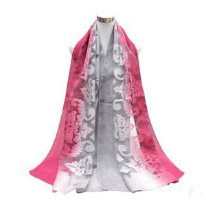 Hanging dyeing color cut flower scarf wholesale