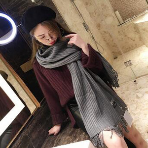 Fold pure color female cashmere scarf wholesale