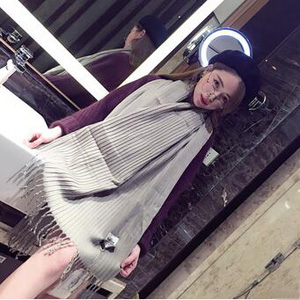 Fold pure color female cashmere scarf wholesale