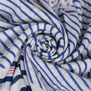 Female mercerized cotton striped scarf wholesale
