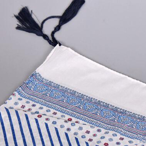 Female mercerized cotton striped scarf wholesale