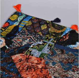 Ink painting female tassel scarf wholesale