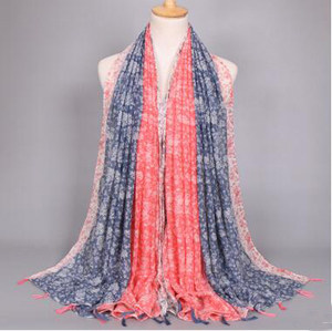 Tassel elegant small broken flower scarf wholesale