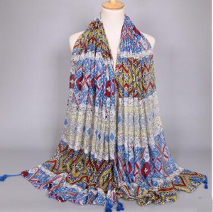 Female geometry warm scarf wholesale