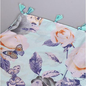 Big flower printed female scarf wholesale